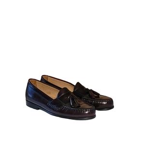Men Burgundy Loafers By Johnston And Murphy Size 10.5M/Men Dress Shoes/Men Desig